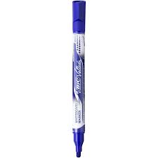 Marqueur effaçable à sec - Bleu - Velleda Pocket - Pointe ogive moyenne - Bic