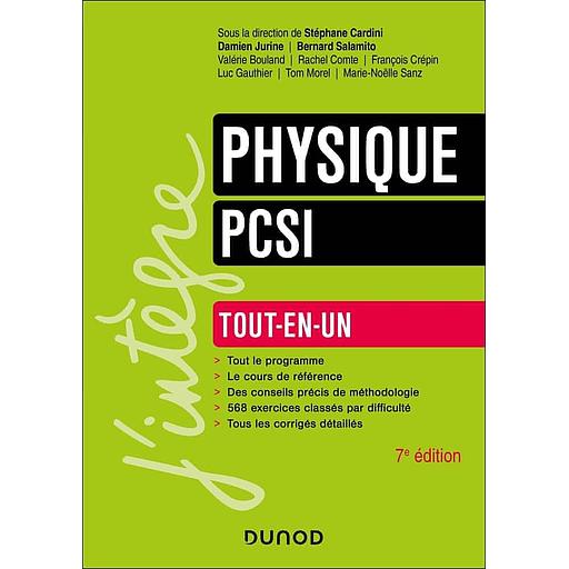 [9782100864652] CAMPUS Physique Tout-en-un PCSI