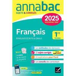 Français 1re Techno - Sujets & Corrigés