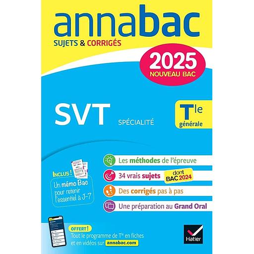 SVT spécialité Tle générale - Sujets & Corrigés