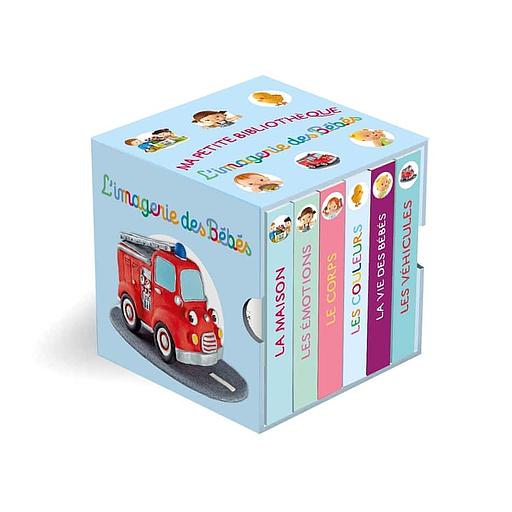 Ma petite bibliothèque - 6 volumes : La maison, Les émotions, Le corps, Les couleurs, La vie des bébés, Les véhicules