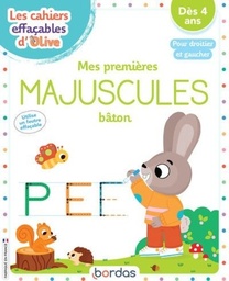 Mes premières majuscules bâton - Pour droitier et gaucher