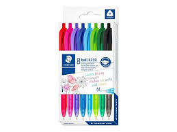 Pack de 8 stylos à bille - Ball 4230 pointe moyenne