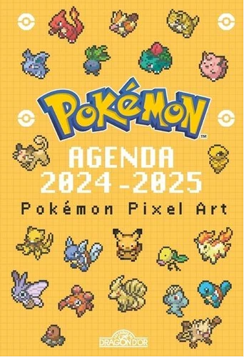 [DRA218666] Pokémon – Agenda 2025-2026 – Pixel Art – Avec des coloriages pixels – Dès 7 ans
