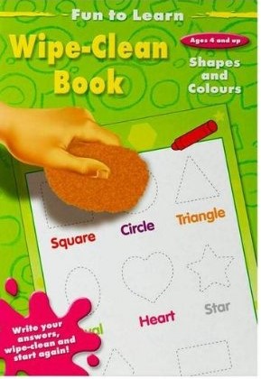 [9781842391679] Fun to learn wipe-clean book Shapes and colours