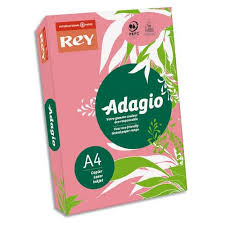 Ramette papier couleur A4 Papyrus Adagio 80g 500 feuilles couleur Rose