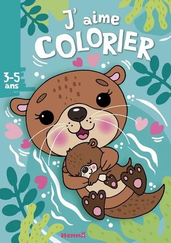 J'aime colorier loutre