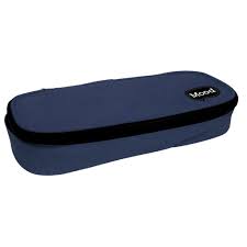 Trousse Bleu Marin Uni Oval Must