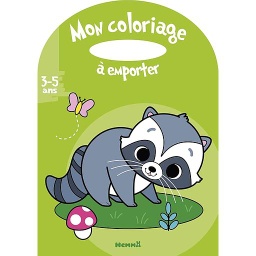 Mon coloriage à emporter Raton laveur