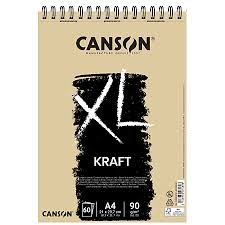 [110012] Bloc Dessin 90G Kraft XL CANSON - A4