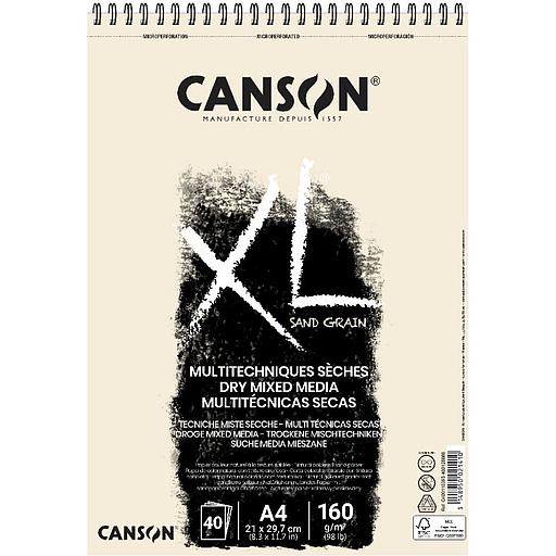 [400110213] CANSON XL MULTITECHNIQUES SECHES 160G A4 40F