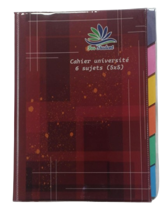 [CUN405] Registre Broche A4 6 Sujets 5*5