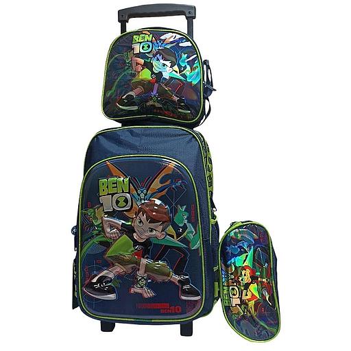 CARTABLE A ROULETTE 16" 3 PIECES JASMINESTAR BEN 10