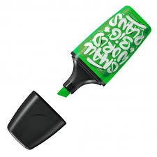 Surligneur pointe large - STABILO - Vert - BOSS MINI by Snooze One