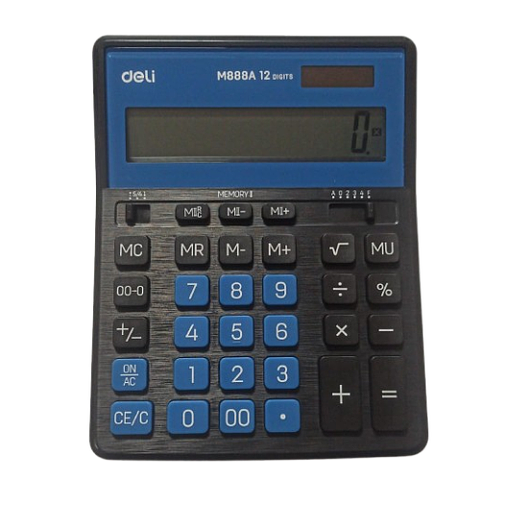 [M888A] Calculatrice de Bureau Deli