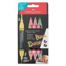 [285505] Lot de 4 feutres acrylique - Couleur