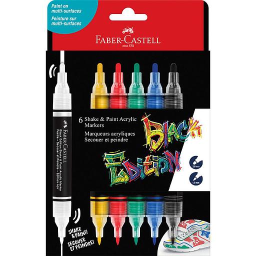 [285507] Set 6 Marqueurs Acrylique Couleurs Basiques