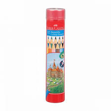 [115826] Crayon Couleur 12 en Métal FABER CASTELL