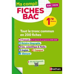 Tout le tronc commun en 200 fiches 1re générale