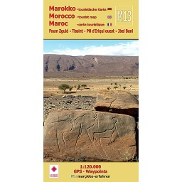 Carte Touristique M13: Foum Zguid - Tissint - PN d'Iriqui ouest - Jbel Bani