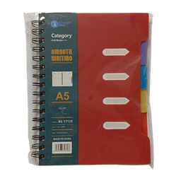 Note Book Spiral A5 4 Sujets