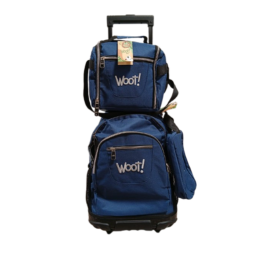 Cartable scolaire à roulette WOOT! 3 Pièces