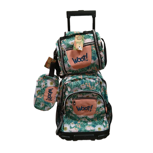Cartable scolaire à roulette WOOT! 3 Pièces