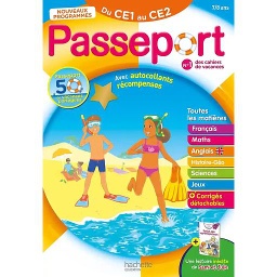 Passeport Toutes les matières du CE1 au CE2