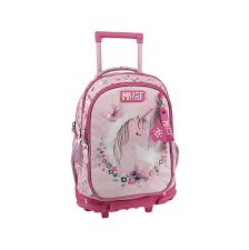 Cartable a Roulette scolaire Must eam Pink Unicorn 3 Compartiments