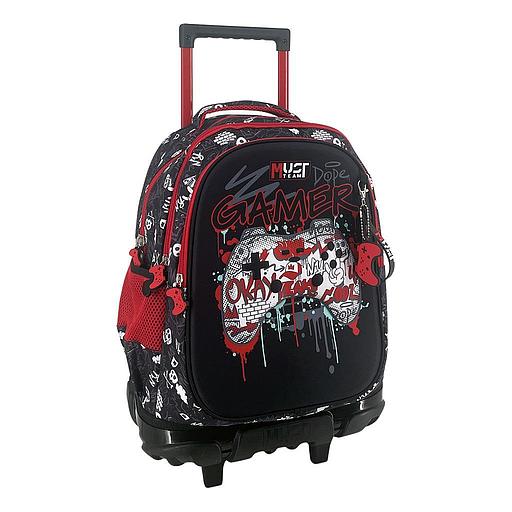 [587237] Cartable a Roulette scolaire Must eam Game Pad 3 Compartments