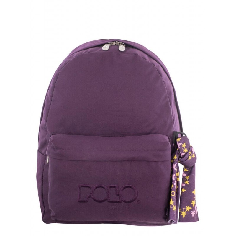 Sac dos Polo Scarf Violet ALMOUGGAR.COM