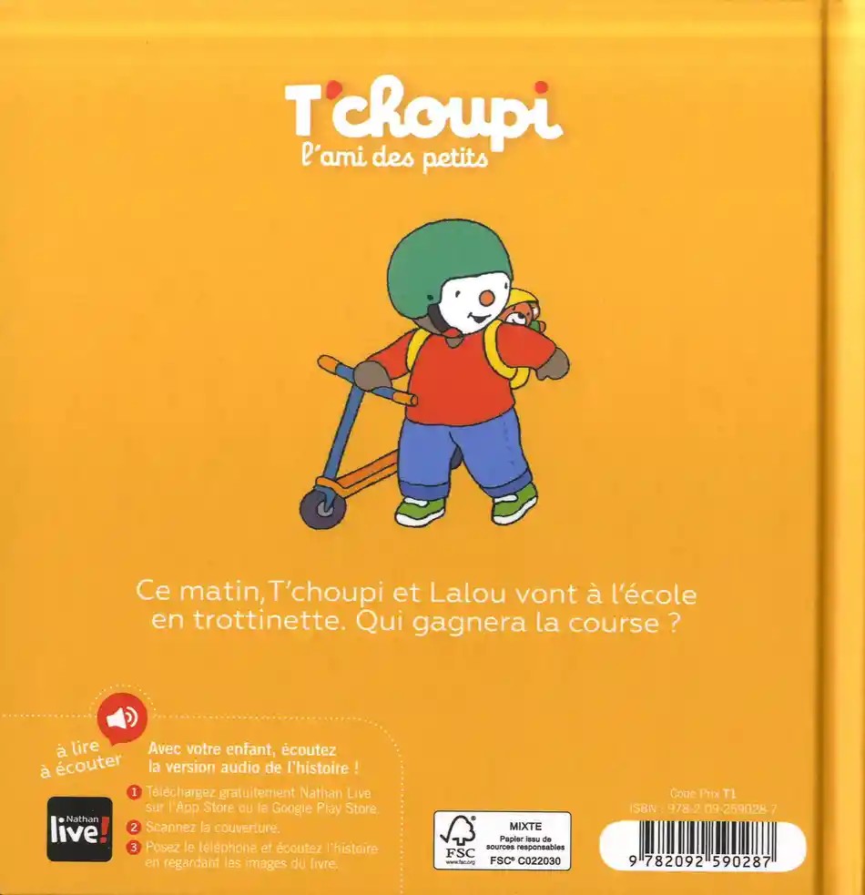 T'Choupi fait de la trotinnette