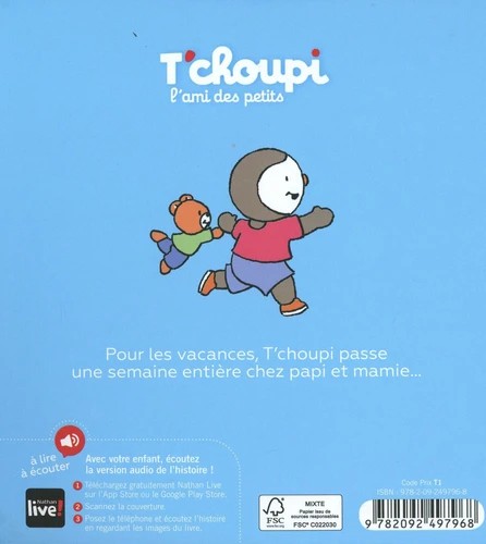 T'choupi part en vacances chez papi et mamie