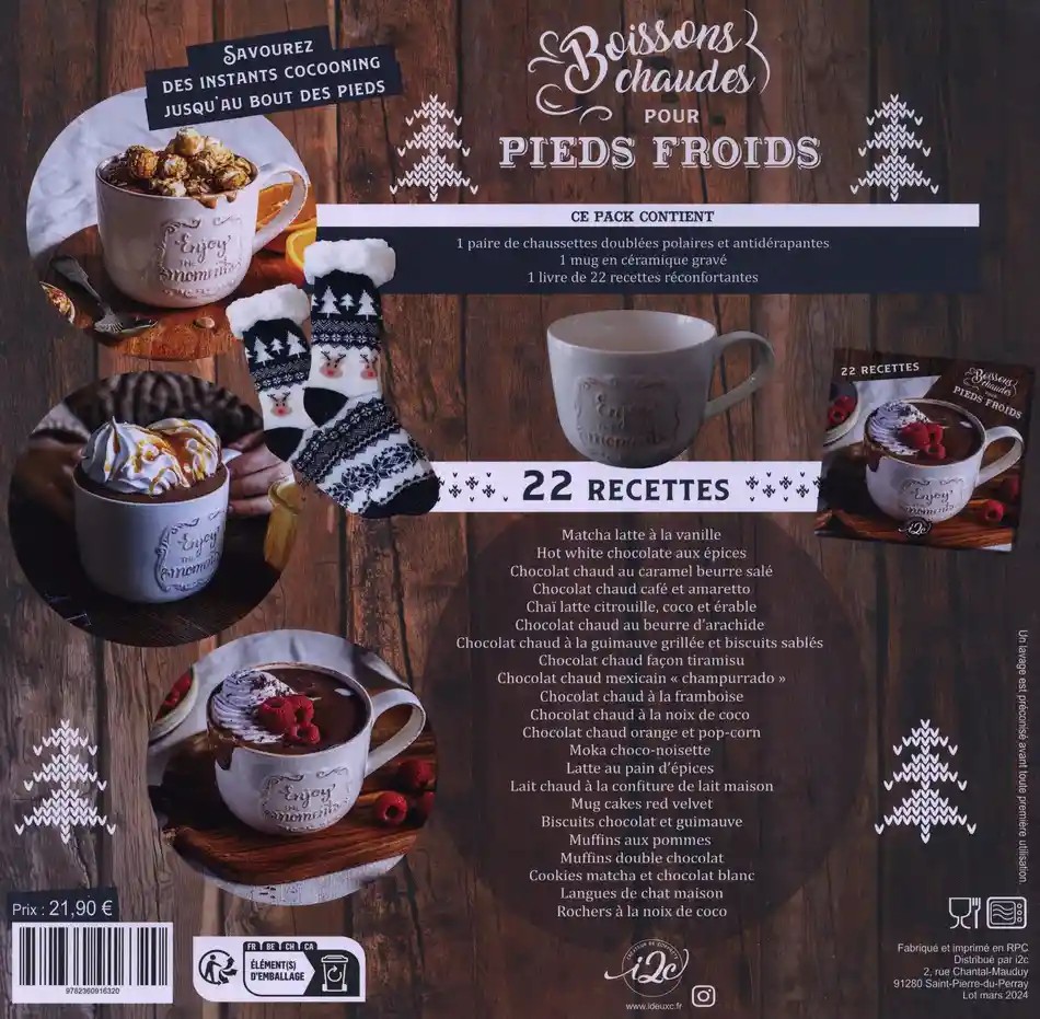 Boissons chaudes, pour pieds froids