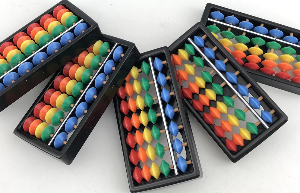 Soroban معداد وسوروبان التلميذ 7 أعمدة