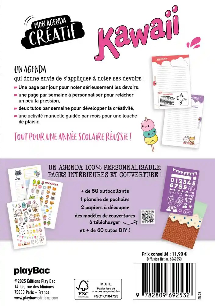 Mon agenda créatif Kawaii