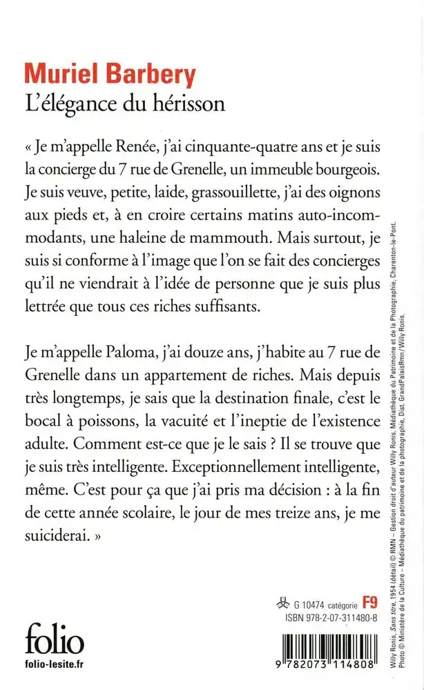 L'élégance du hérisson