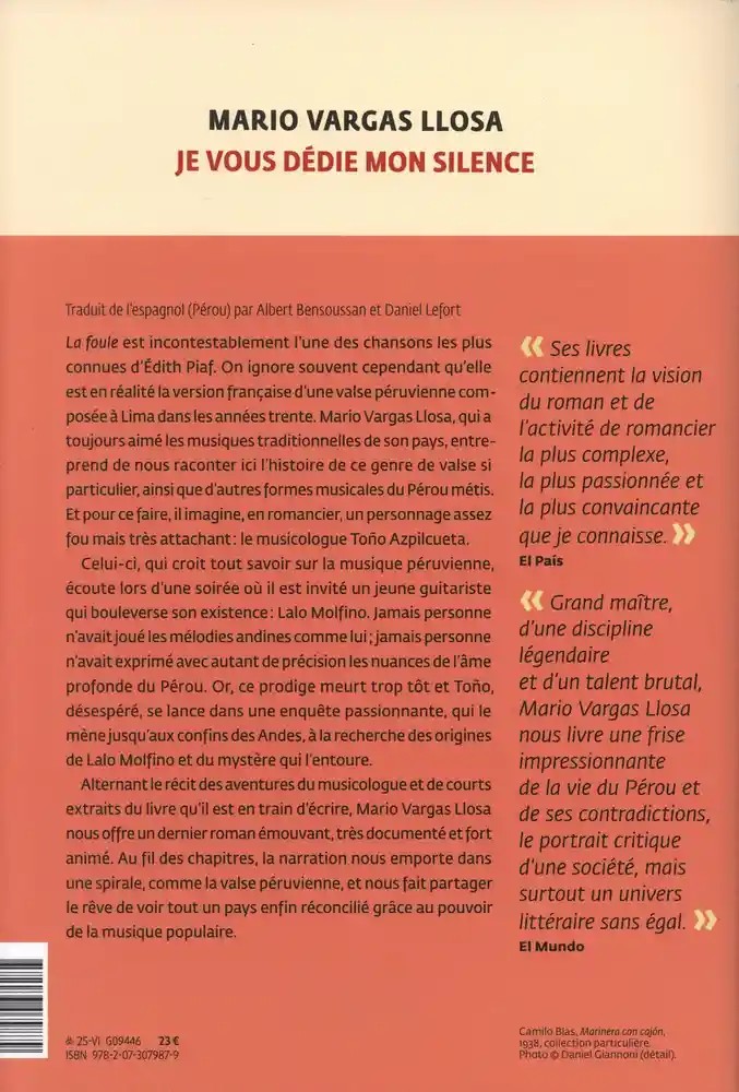 Je vous dédie mon silence