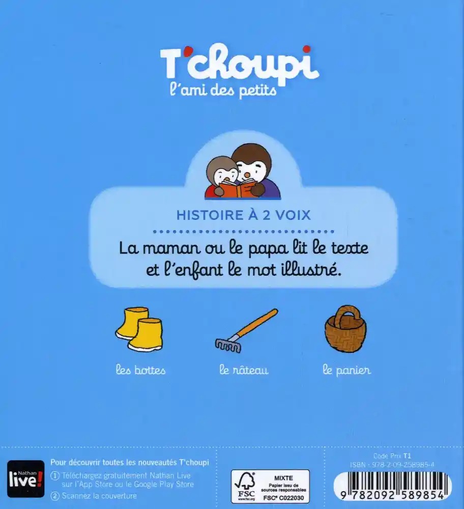 T'choupi dans le jardin