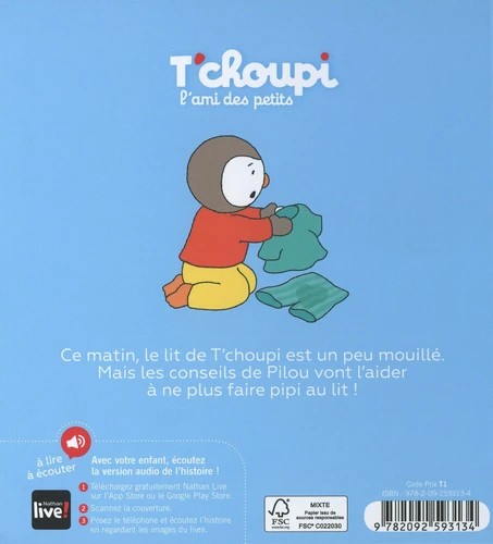 T'choupi ne fait plus pipi au lit