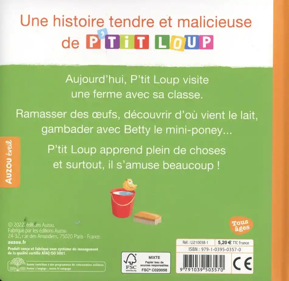 P'tit loup visite une ferme