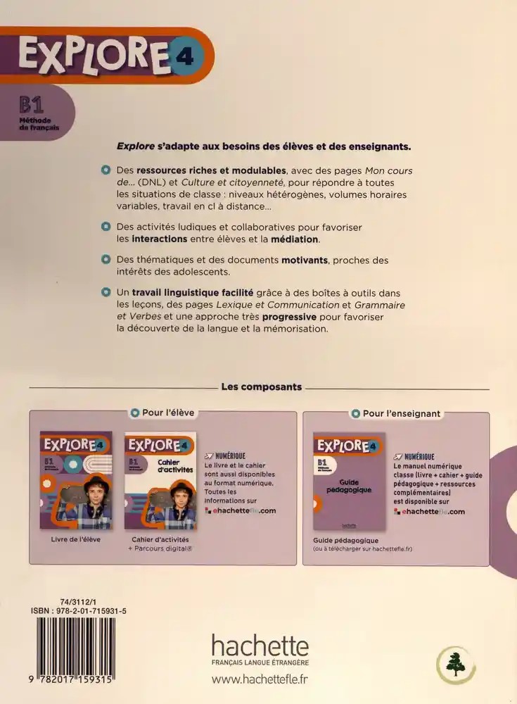 Explore 4 B1 Méthode de français