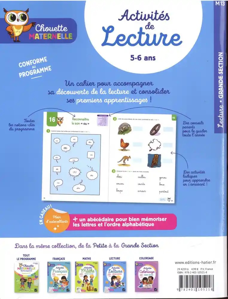 Maternelle Activités de lecture GS