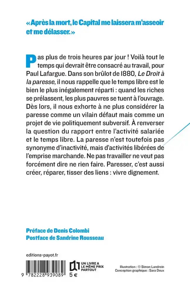 Le droit à la paresse