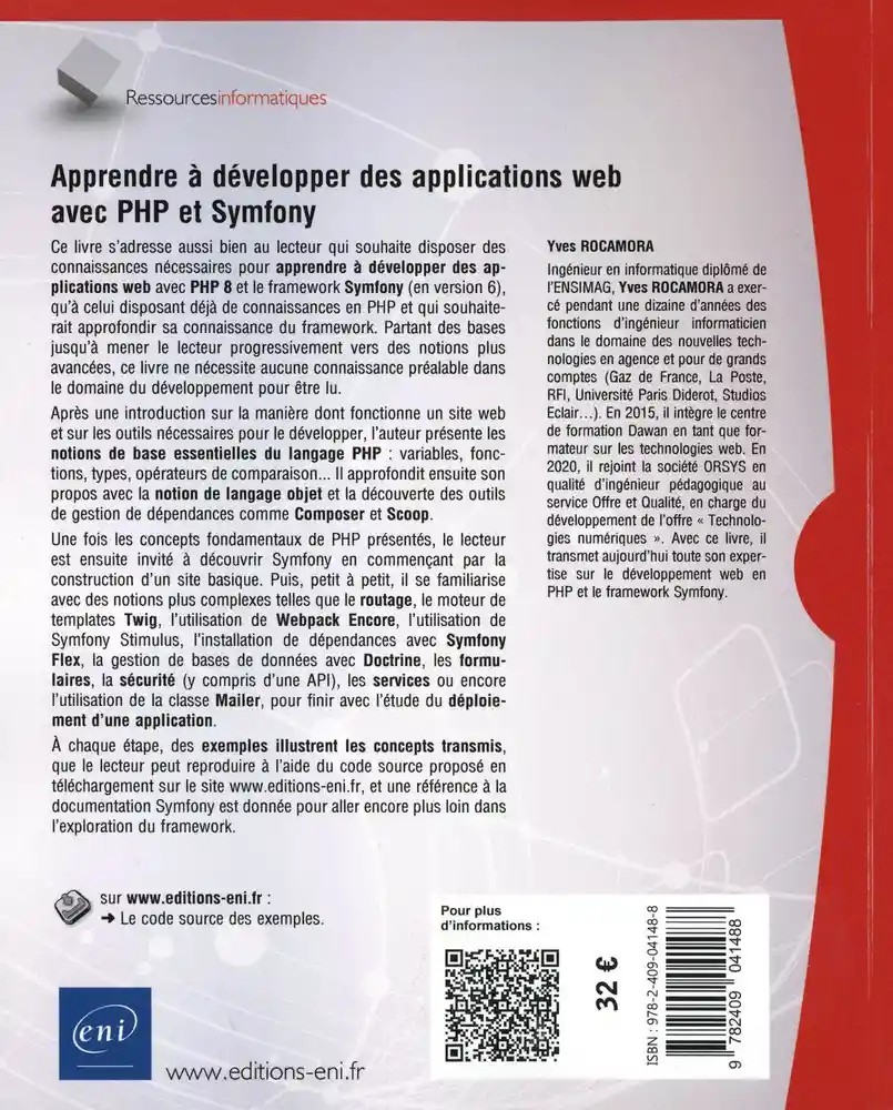 Apprendre à développer des applications web avec PHP et Symfony