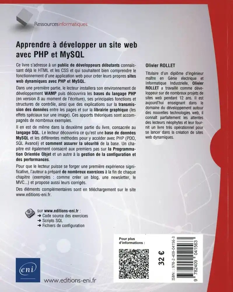 Apprendre à développer un site web avec PHP et MySQL