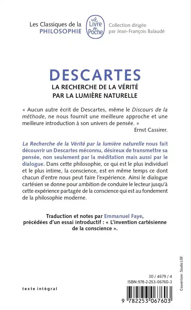 La Recherche de la Vérité par la lumière naturelle