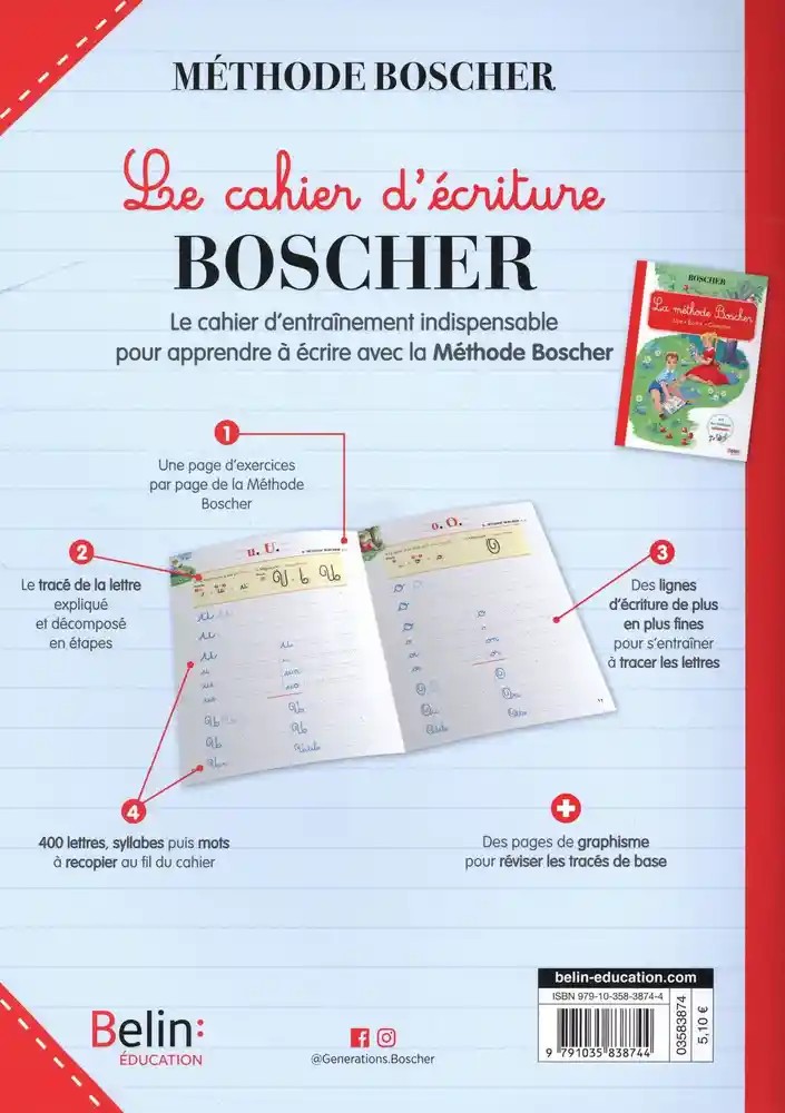 Le cahier d'écriture Boscher