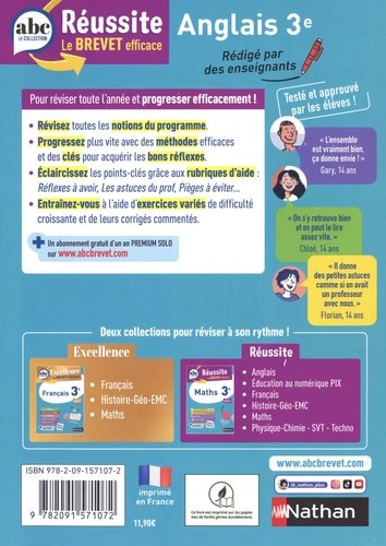 Anglais 3e Spécial brevet