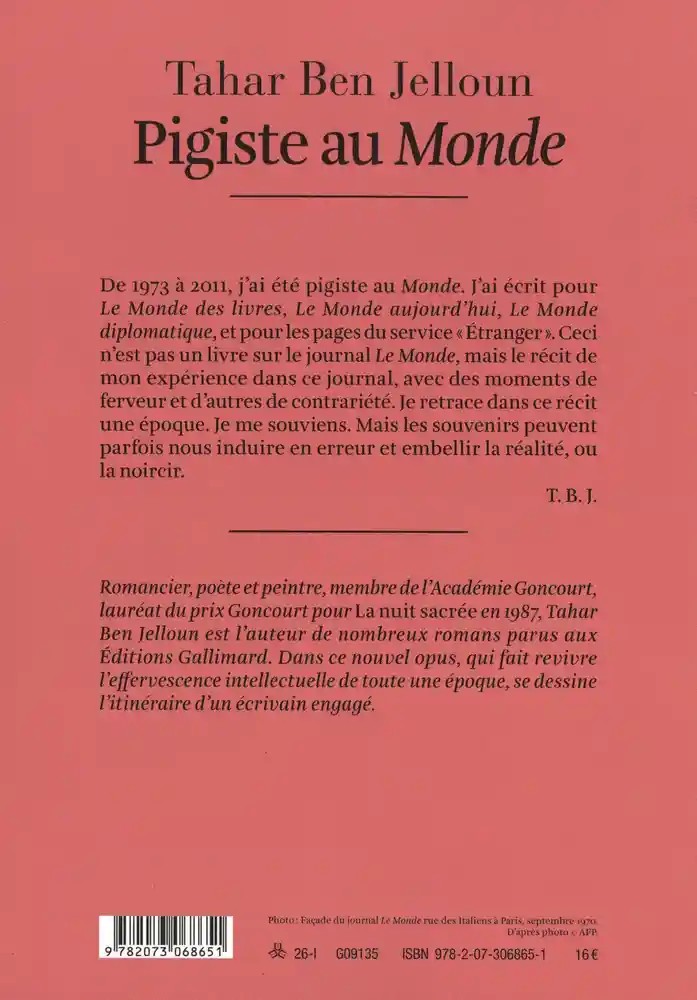 Pigiste au Monde